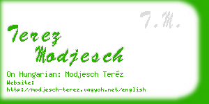 terez modjesch business card